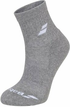 Socks Babolat Quarter 3 Pairs Pack White/Estate Blue/Grey 35-38 Socks - 4