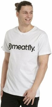 Μπλούζα Outdoor Meatfly Logo T-Shirt Λευκό XL Κοντομάνικη μπλούζα - 3