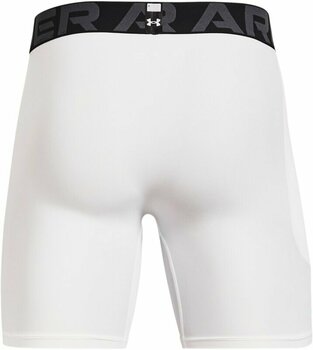 Running underwear Under Armour Men's HeatGear Armour Compression Shorts White/Black L Running underwear - 2