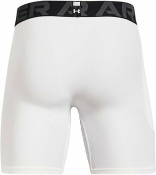 Running underwear Under Armour Men's HeatGear Armour Compression Shorts White/Black XL Running underwear - 2