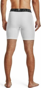 Running underwear Under Armour Men's HeatGear Armour Compression Shorts White/Black XL Running underwear - 4