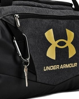Városi hátizsák / Táska Under Armour UA Undeniable 5.0 Small Duffle Bag Black Medium Heather/Black/Metallic Gold 40 L Sporttáska - 6