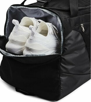 Lifestyle Backpack / Bag Under Armour UA Undeniable 5.0 Large Duffle Bag Black/Metallic Silver 101 L Sport Bag - 4