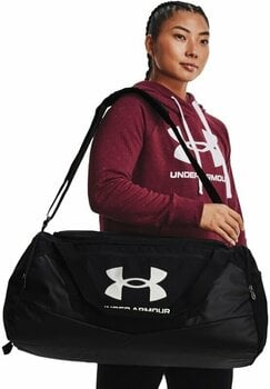 Lifestyle plecak / Torba Under Armour UA Undeniable 5.0 Medium Duffle Bag Black/Metallic Silver 58 L Sport Bag - 8