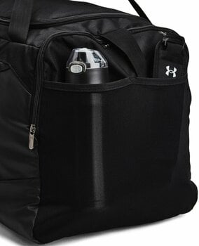 Mochila/saco de estilo de vida Under Armour UA Undeniable 5.0 Small Duffle Bag Black/Metallic Silver 40 L Saco de desporto - 3