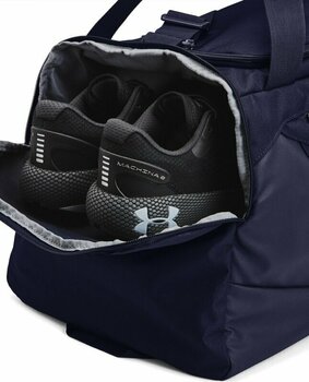 Lifestyle plecak / Torba Under Armour UA Undeniable 5.0 Medium Duffle Bag Midnight Navy/Metallic Silver 58 L Sport Bag - 4