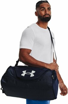 Lifestyle Backpack / Bag Under Armour UA Undeniable 5.0 Small Duffle Bag Midnight Navy/Metallic Silver 40 L Sport Bag - 8