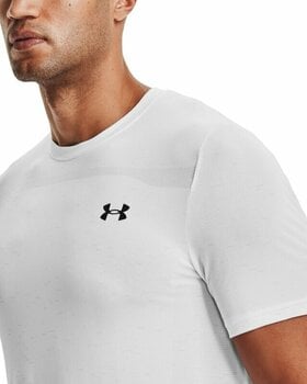 Tricou cu mânecă scurtă pentru alergare Under Armour UA Seamless T-Shirt White/Black S Tricou cu mânecă scurtă pentru alergare - 6