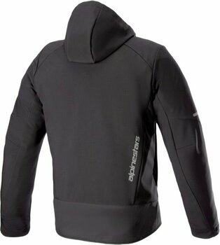 Textile Jacket Alpinestars Neo Waterproof Hoodie Black/Black L Textile Jacket - 2