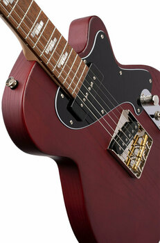 Electric guitar Cort Sunset TC Open Pore Burgundy Red - 4