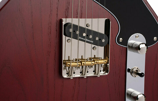Elektromos gitár Cort Sunset TC Open Pore Burgundy Red - 5