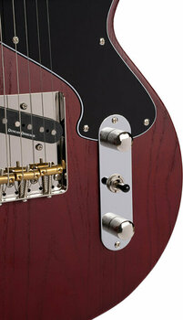 Guitarra elétrica Cort Sunset TC Open Pore Burgundy Red - 6