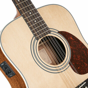 12-snarige elektrisch-akoestische gitaar Cort Earth70-12E-OP Open Pore Natural - 3