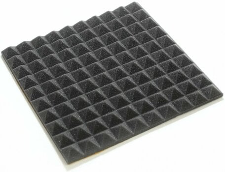 Absorbent Schaumstoffplatte Veles-X Acoustic Pyramids Self-Adhesive 30 x 30 x 3 cm - MVSS 302 Anthracite - 2