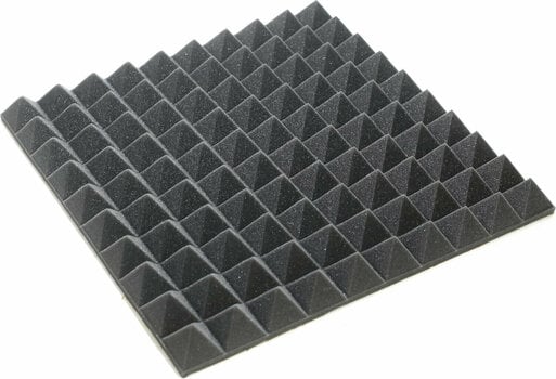 Chłonny panel piankowy Veles-X Acoustic Pyramids Self-Adhesive 50 x 50 x 5 cm - MVSS 302 Anthracite - 2