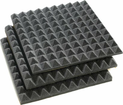 Absorbent foam panel Veles-X Acoustic Pyramids Self-Adhesive 30 x 30 x 3 cm Anthracite - 7