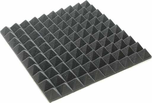Absorbent foam panel Veles-X Acoustic Pyramids Self-Adhesive 50 x 50 x 5 cm Anthracite - 2