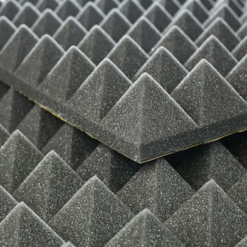 Absorpční panel pěnový Veles-X Acoustic Pyramids Self-Adhesive 50 x 50 x 5 cm Anthracite - 6