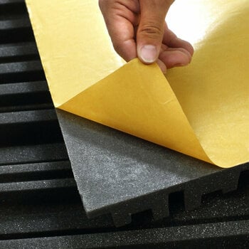 Absorbent foam panel Veles-X Acoustic Self-Adhesive Wedges 30 x 30 x 5 cm Anthracite - 10