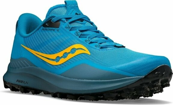 Trail running shoes Saucony Peregrine 12 Mens Shoes Ocean/Black 43 Trail running shoes - 3