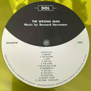 Vinyl Record Bernard Herrmann - The Wrong Man (Yellow Vinyl) (LP) - 4
