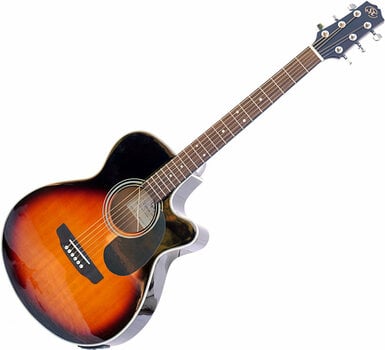 Elektroakustinen kitara SX SA3 Electric Acoustic Kit Vintage Sunburst - 4