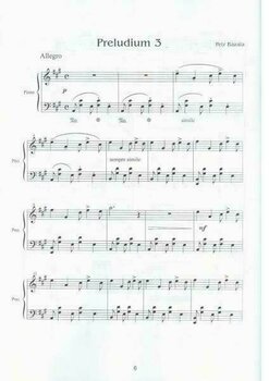 Music sheet for pianos Petr Bazala Skladby pro klavír I Music Book - 3