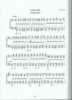 Partitura para pianos Petr Bazala Skladby pro klavír II Livro de música - 3