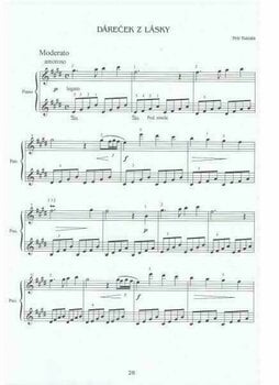 Music sheet for pianos Petr Bazala Skladby pro klavír II Music Book - 5