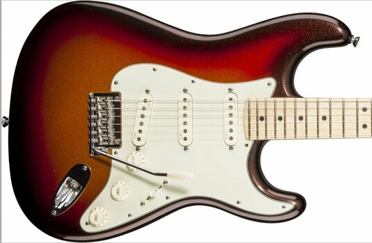 Chitară electrică Fender American Deluxe Stratocaster Plus, Maple Fingerboard, Mystic 3-Color Sunburst - 5
