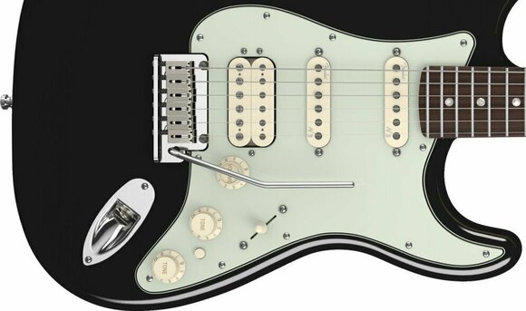 Electric guitar Fender American Deluxe Stratocaster Plus HSS, Maple Fingerboard, Mystic Black - 5