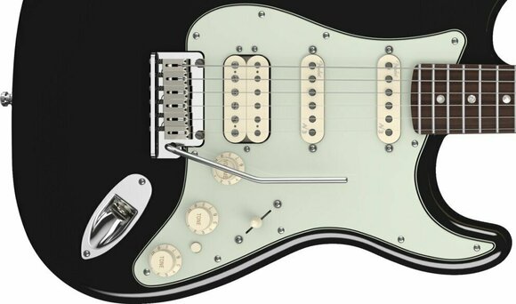 Elektrische gitaar Fender American Deluxe Stratocaster HSS, Rosewood Fingerboard, Black - 3