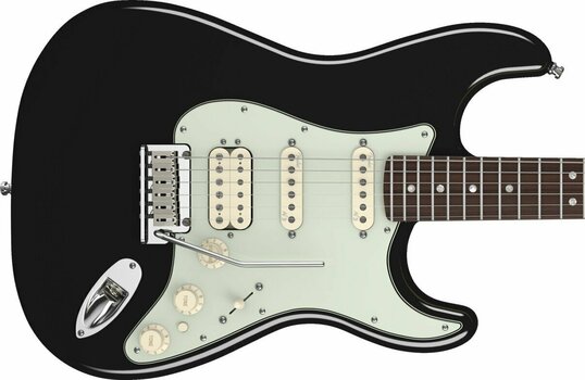 Guitare électrique Fender American Deluxe Stratocaster HSS, Rosewood Fingerboard, Black - 4