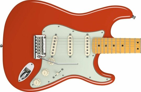 Guitarra elétrica Fender American Deluxe Stratocaster V Neck, Maple Fingerboard, Fiesta Red - 3