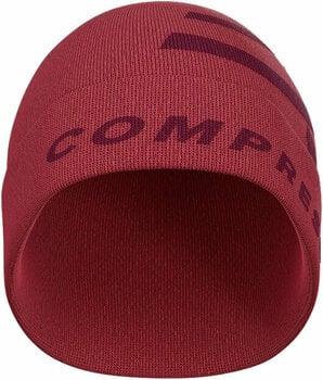 Running cap
 Compressport Casual Beanie Burgundy UNI Running cap - 3