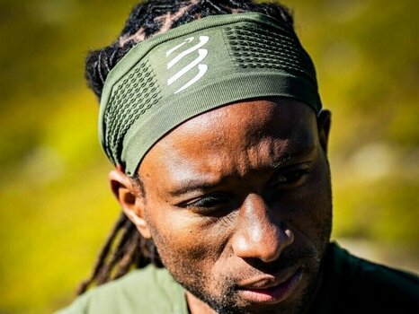 Traka za glavu za trčanje
 Compressport Headband On/Off Dark Green UNI Traka za glavu za trčanje - 2