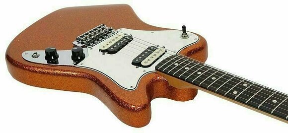 Guitare électrique Fender Pawn Shop Super-Sonic, Rosewood Fingerboard, Sunfire Orange Flake - 2