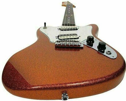 Guitare électrique Fender Pawn Shop Super-Sonic, Rosewood Fingerboard, Sunfire Orange Flake - 4