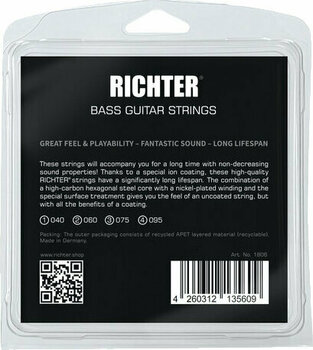 Cordes de basses Richter Ion Coated Electric Bass 4 Strings - 040-095 - 2