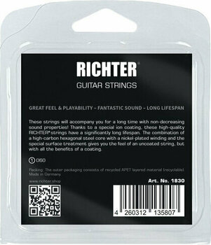 Különálló elektromos gitárhúr Richter Ion Coated Electric Guitar Single String - 060 Különálló elektromos gitárhúr - 2
