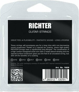 Struny pro elektrickou kytaru Richter Ion Coated Electric Guitar Strings - 010-052 - 2