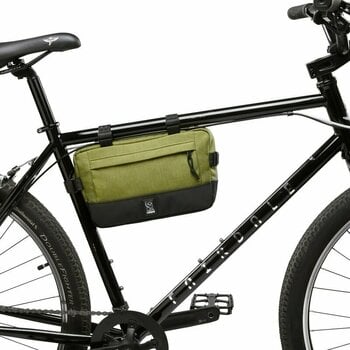 Borsa bicicletta Chrome Doubletrack Frame Bag Olive Branch 4 L - 4