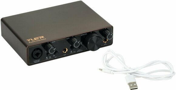 USB audio prevodník - zvuková karta Yuer 2i2 Audio Interface - 7