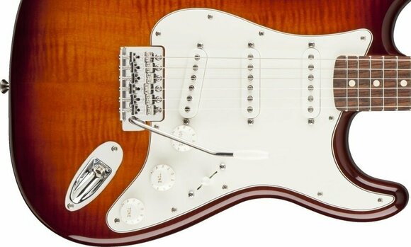 Elektrische gitaar Fender Standard Stratocaster Plus Top, Rosewood Fingerboard, Tobacco Sunburst - 4