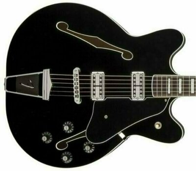 Semi-Acoustic Guitar Fender Coronado, Rosewood Fingerboard, Black - 2