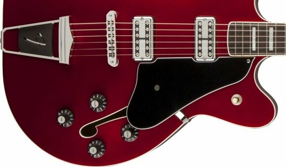 Semi-Acoustic Guitar Fender Coronado, Rosewood Fingerboard, Candy Apple Red - 3