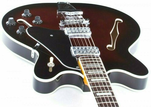 Halvakustisk guitar Fender Coronado, Rosewood Fingerboard, Black Cherry Burst - 4
