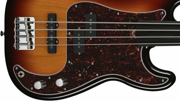 E-Bass Fender Tony Franklin Fretless Precision Bass Ebony Fingerboard, 3-Color Sunburst - 3