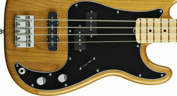 E-Bass Fender Tony Franklin Fretted Precision Bass Maple Fingerboard, Gold Amber - 3