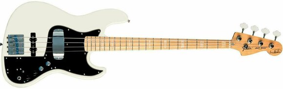 Basse électrique Fender Marcus Miller Jazz Bass Maple Fingerboard, Olympic White - 4